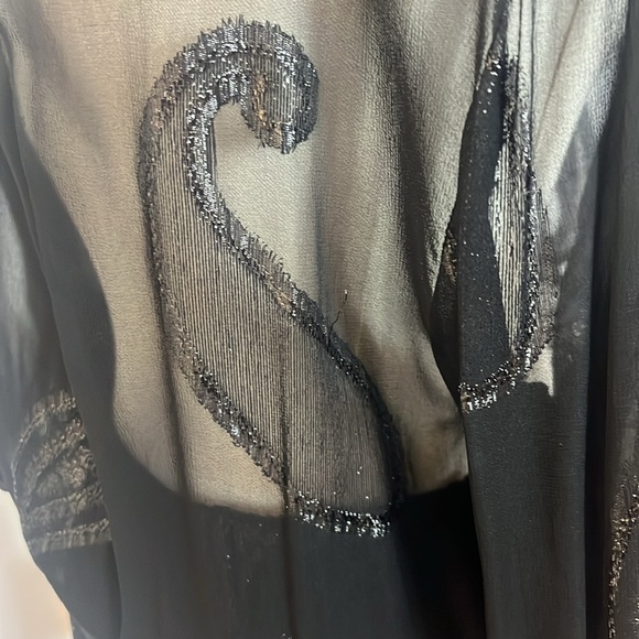 Albert Nipon Boutique Vintage Sheer Black Dress - Picture 17 of 17